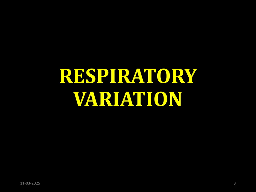 respiratory variation
