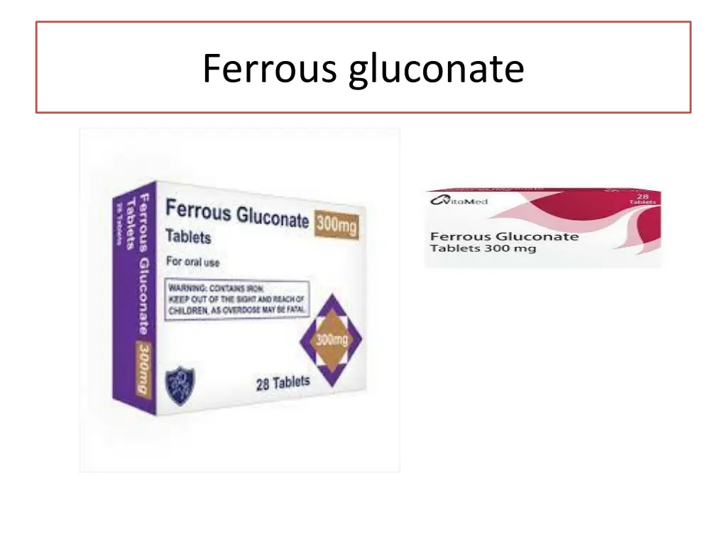 ferrous gluconate