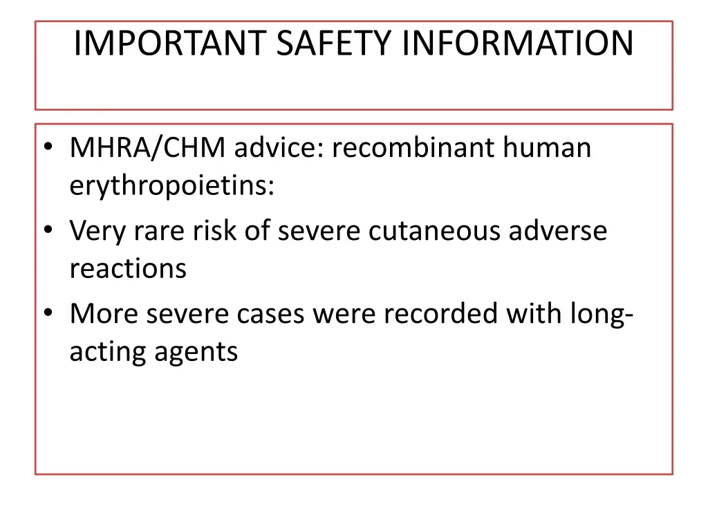 important safety information