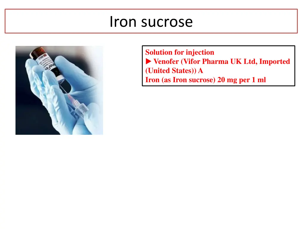 iron sucrose