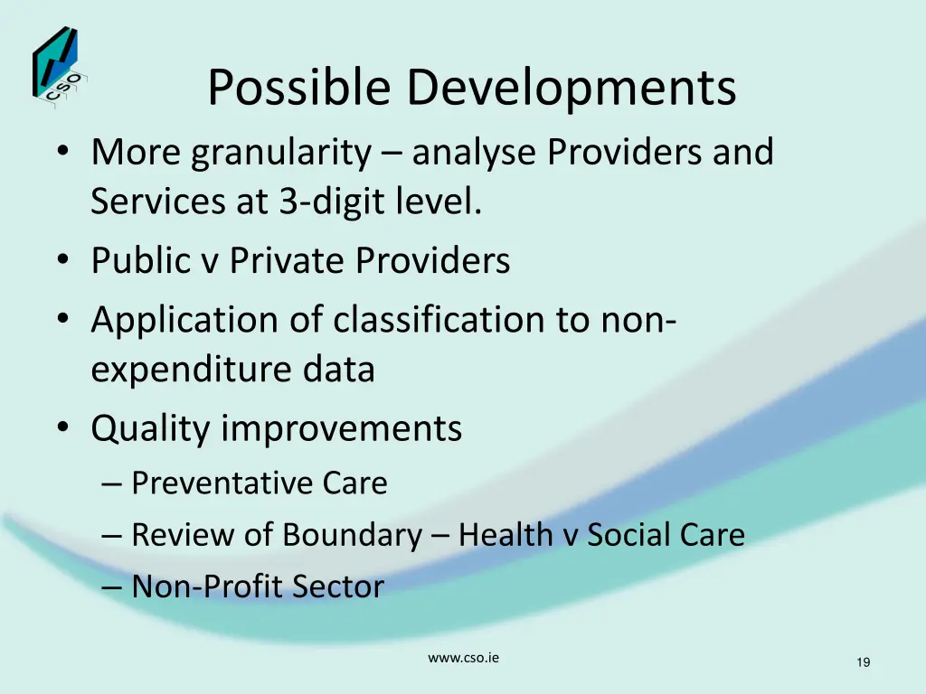 possible developments more granularity analyse