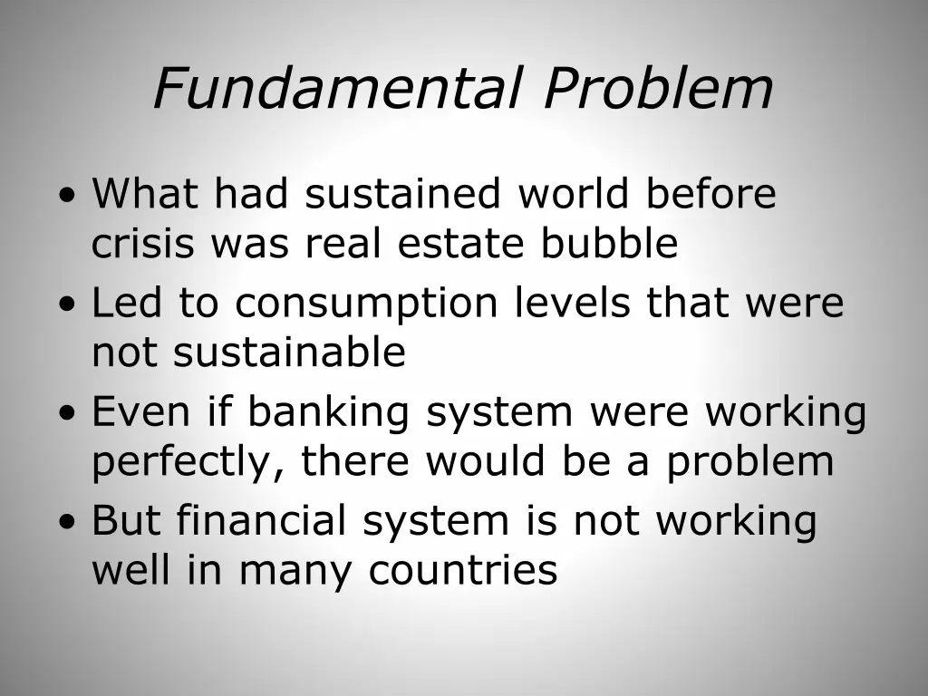 fundamental problem