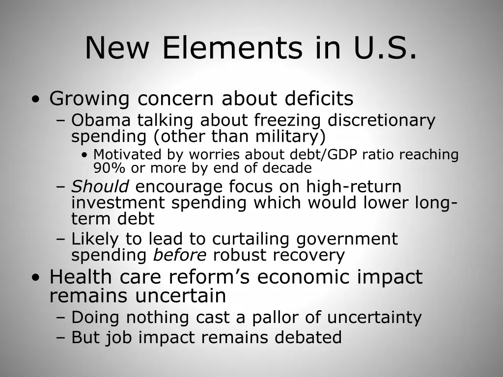 new elements in u s