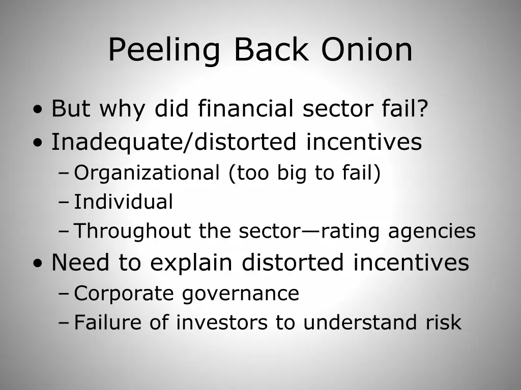 peeling back onion
