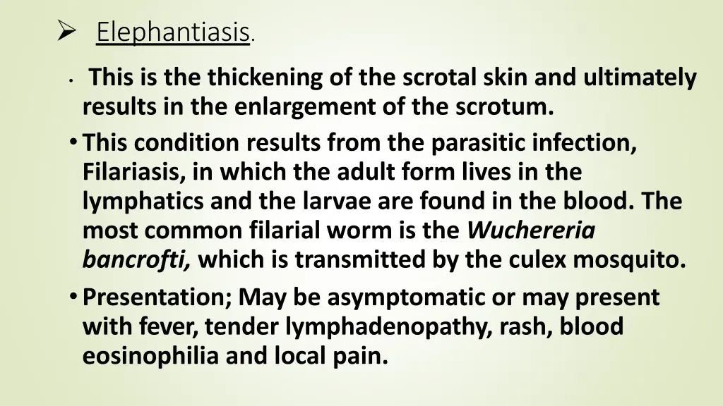 elephantiasis