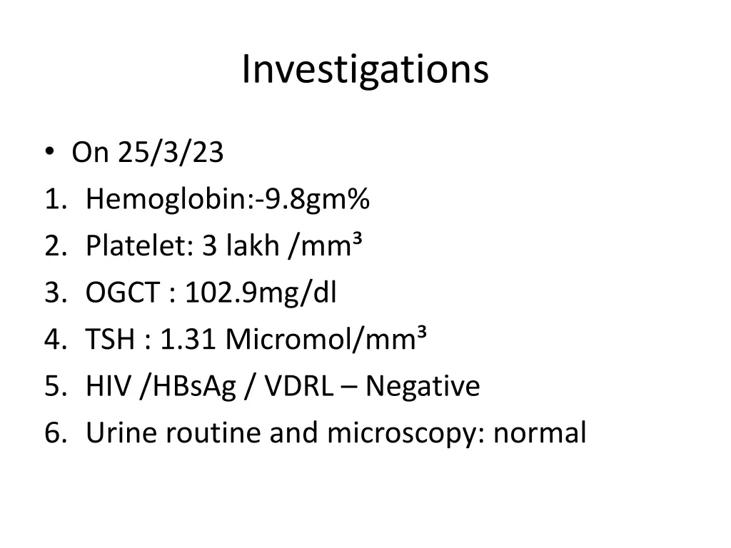 investigations