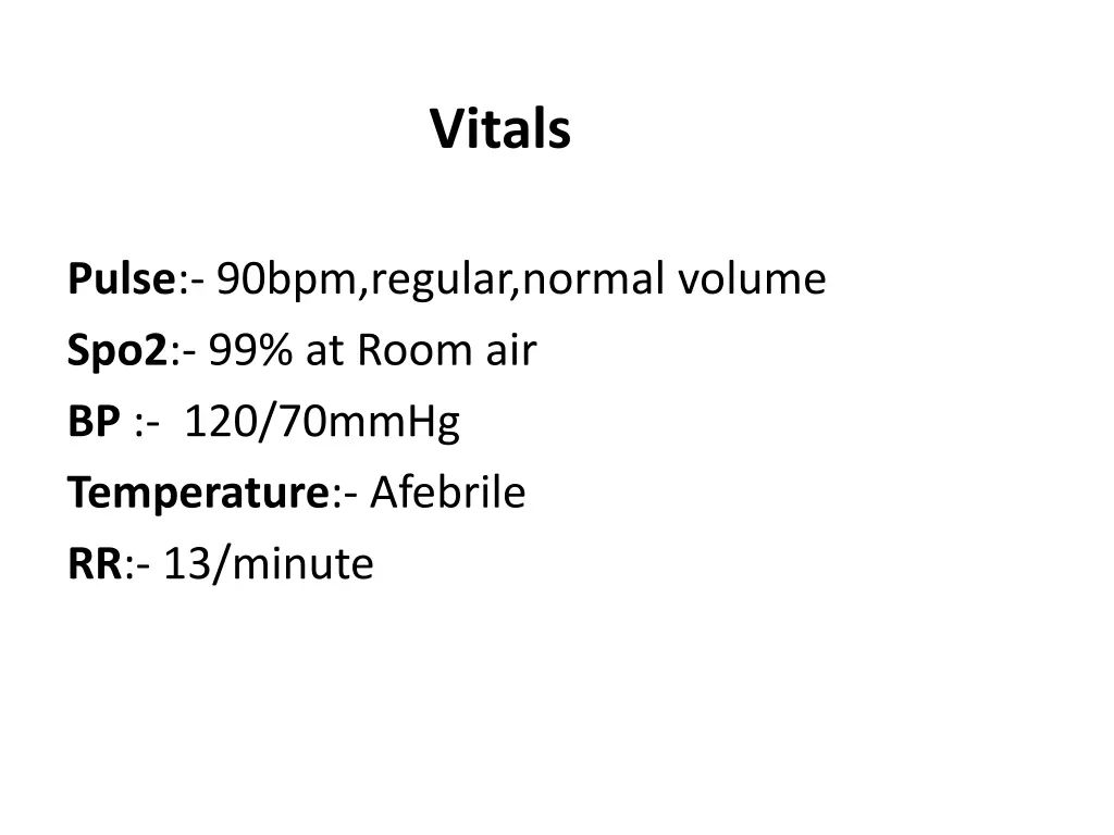 vitals