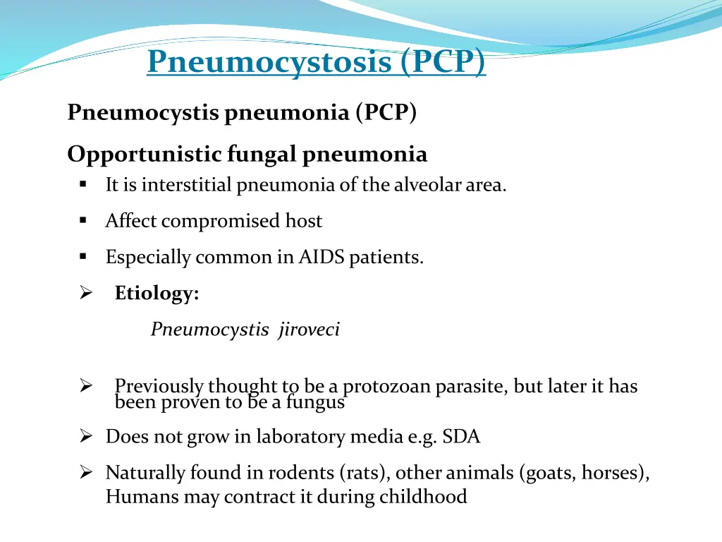 pneumocystosis pcp