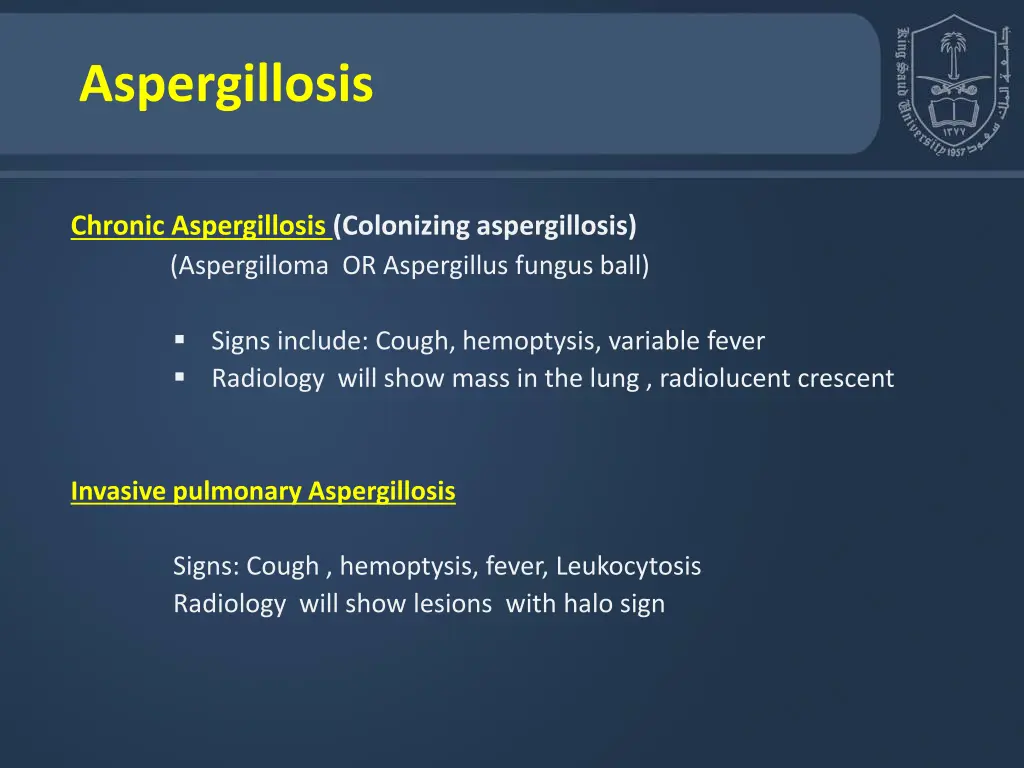 aspergillosis