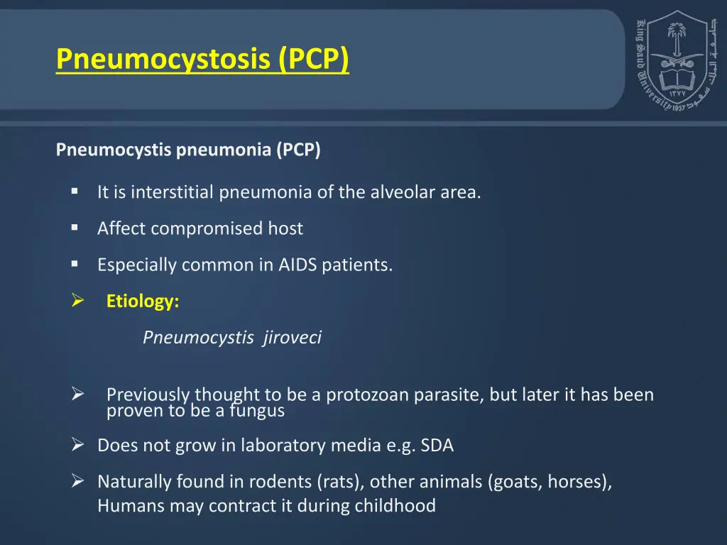 pneumocystosis pcp