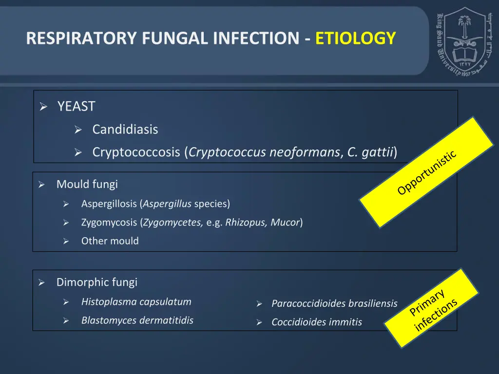 respiratory fungal infection etiology