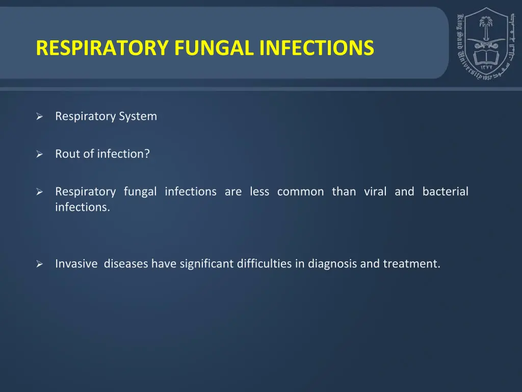 respiratory fungal infections