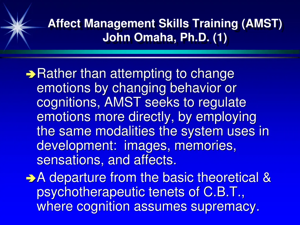 affect management skills training amst john omaha