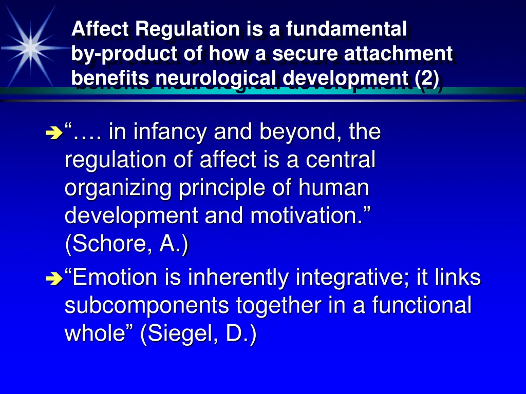 affect regulation is a fundamental by product 1