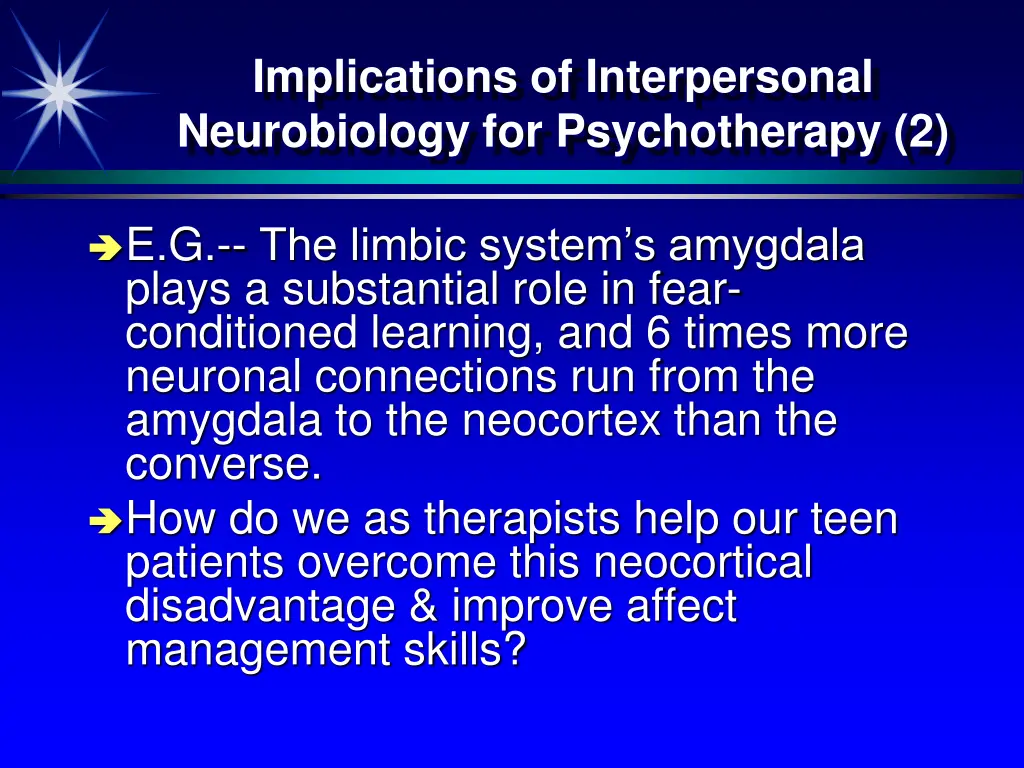 implications of interpersonal neurobiology 1