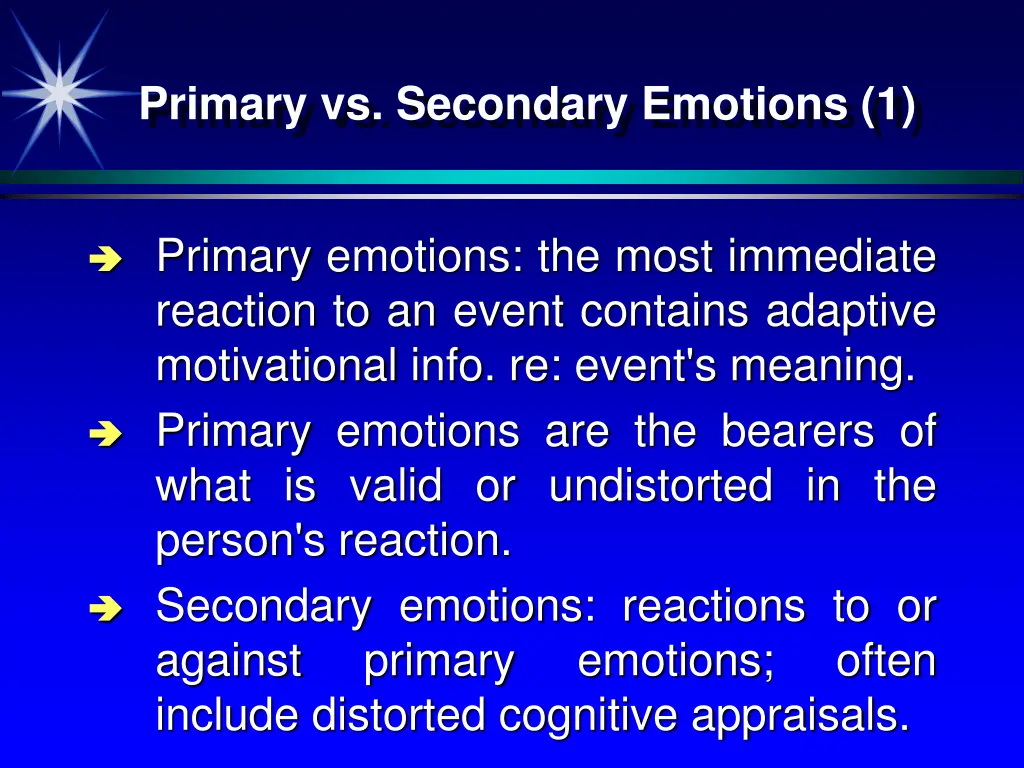 primary vs secondary emotions 1