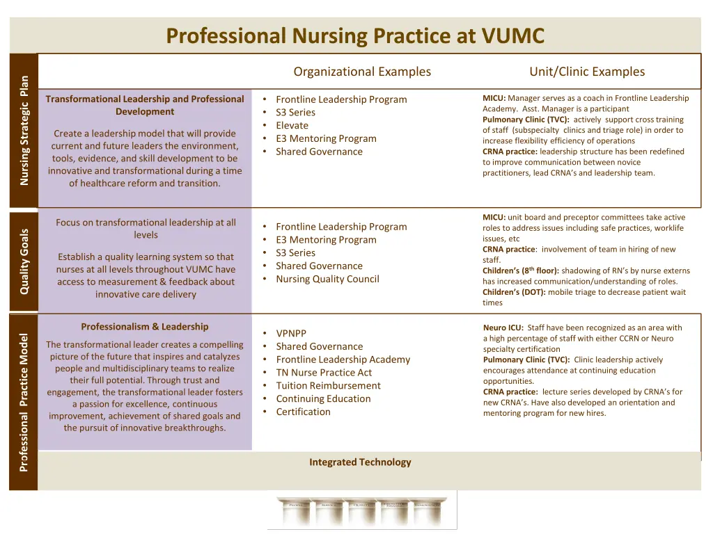 professional nursing practice at vumc 3