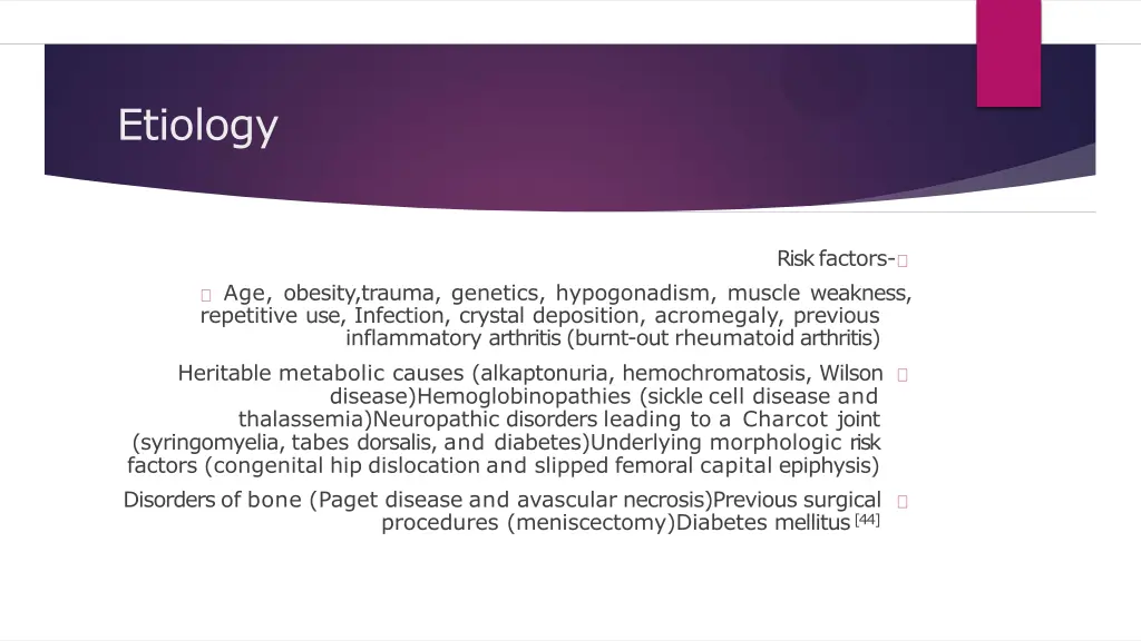 etiology
