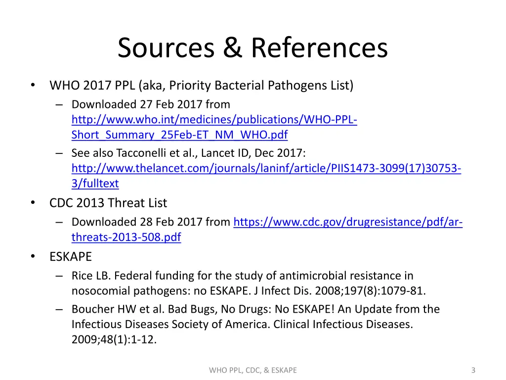 sources references
