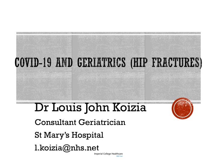 covid 19 and geriatrics hip fractures