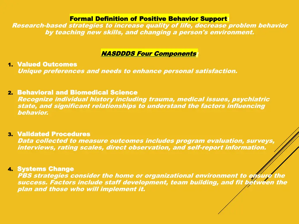 formal definition of positive behavior support