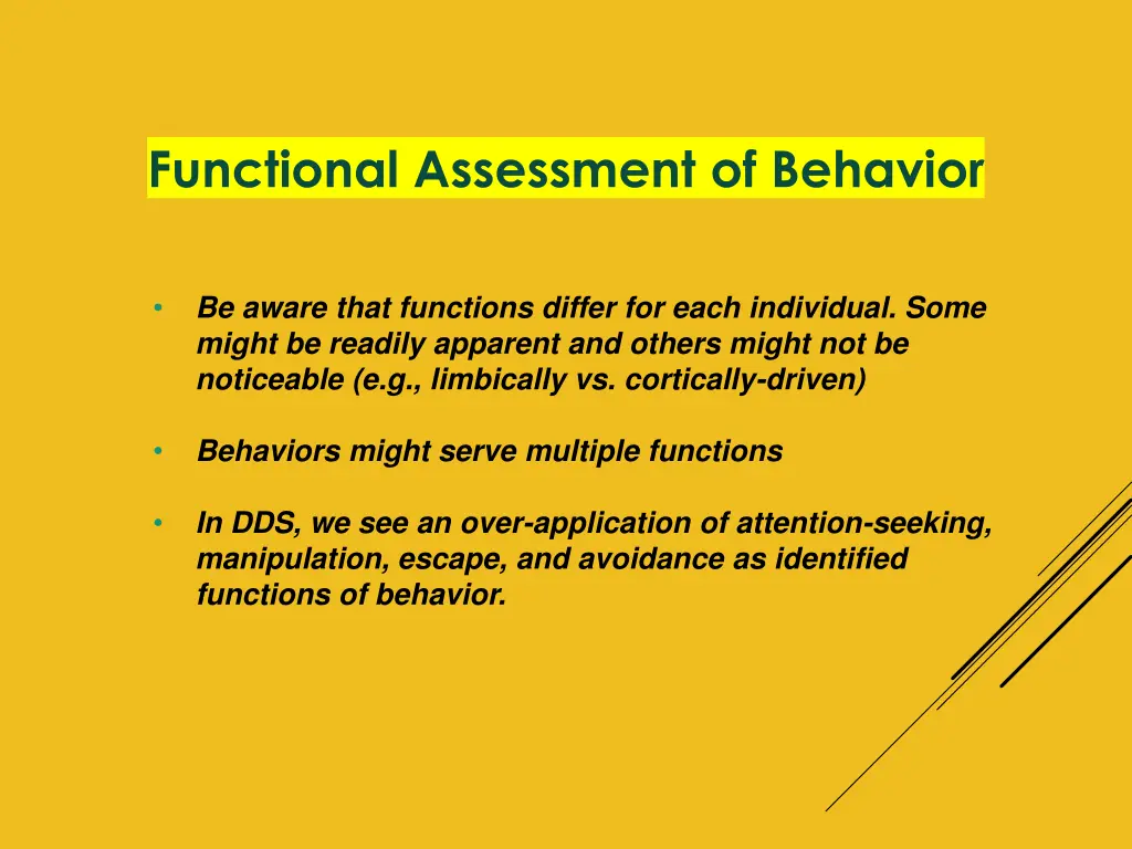 functional assessment of behavior 1