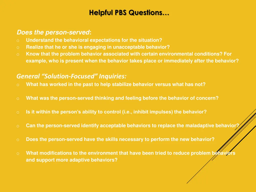 helpful pbs questions