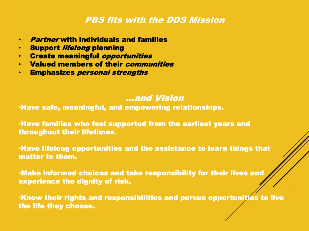 pbs fits with the dds mission