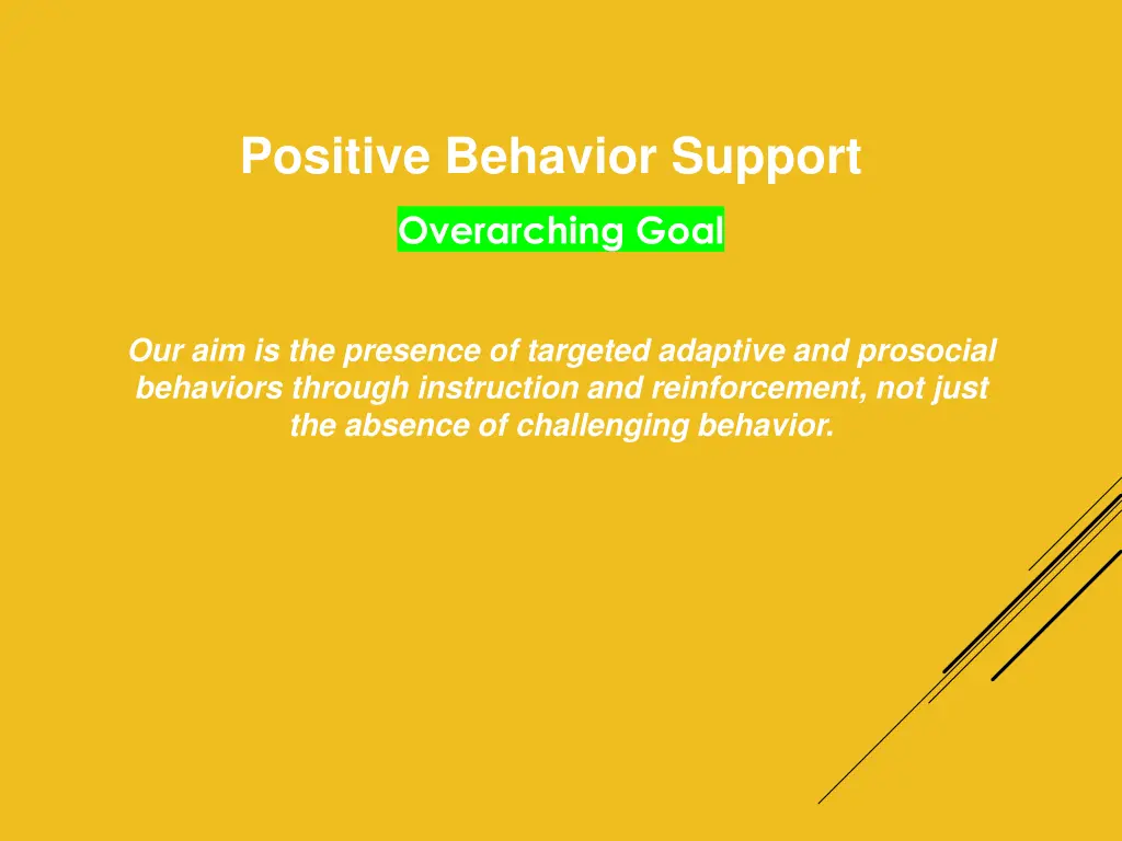 positive behavior support 1