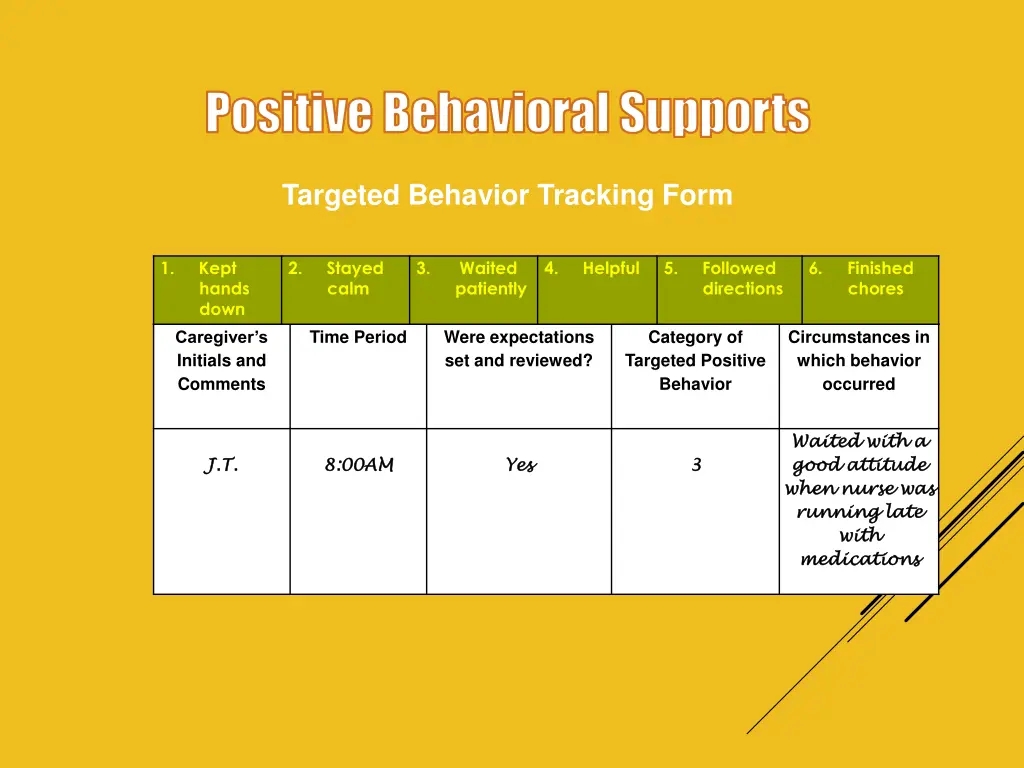 positive behavioral supports 5