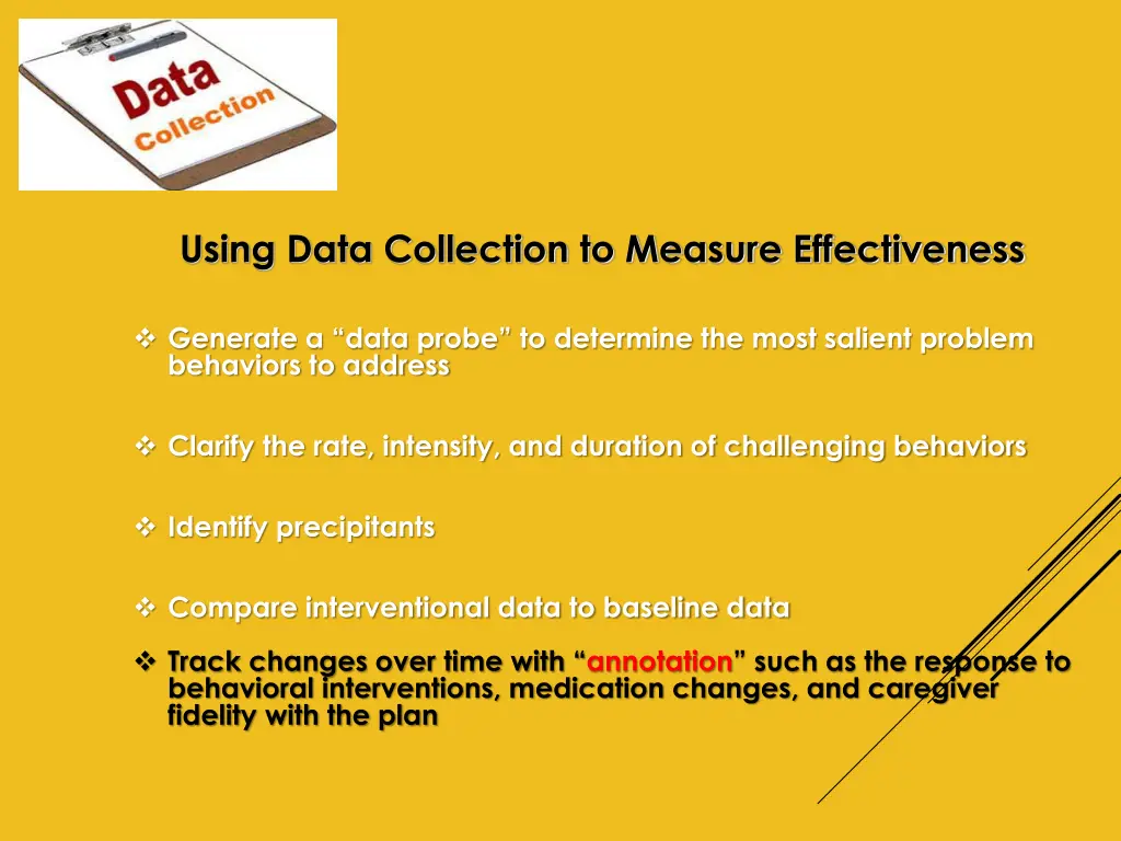 using data collection to measure effectiveness