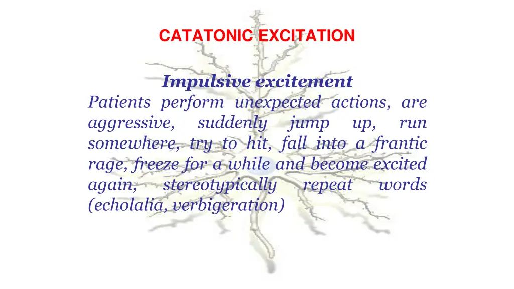 catatonic excitation 2