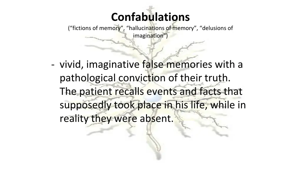confabulations