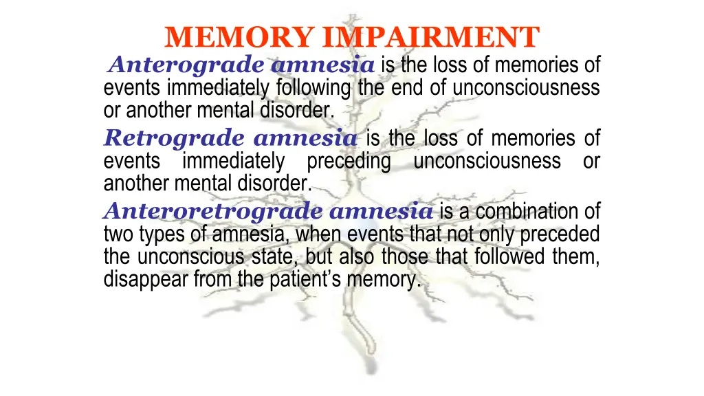 memory impairment 1
