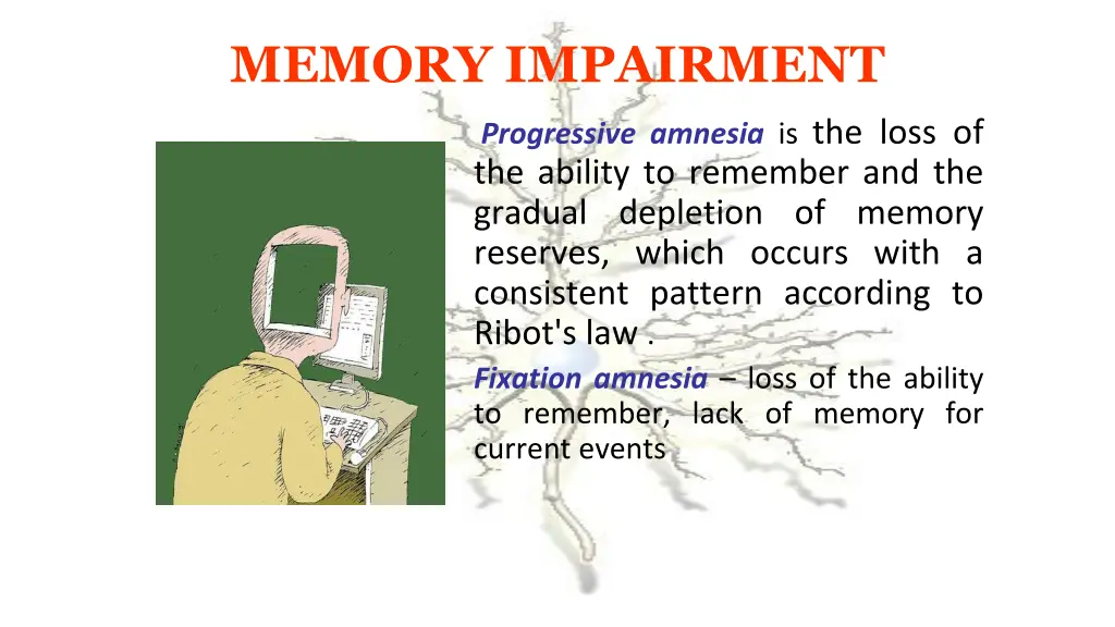 memory impairment 2
