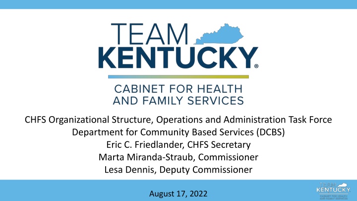 chfs organizational structure operations