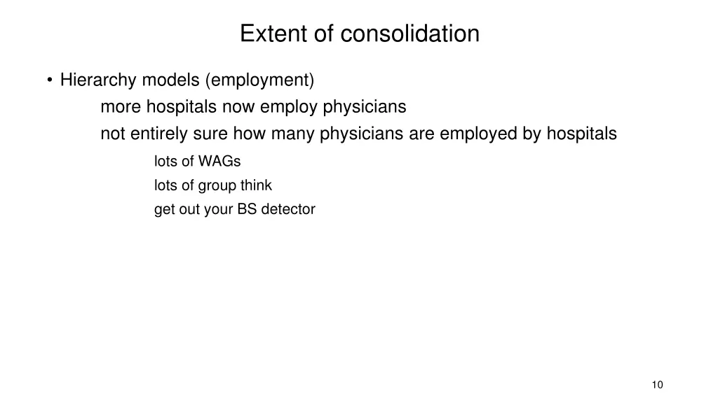 extent of consolidation 1