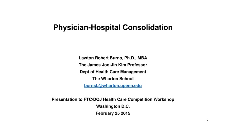 physician hospital consolidation