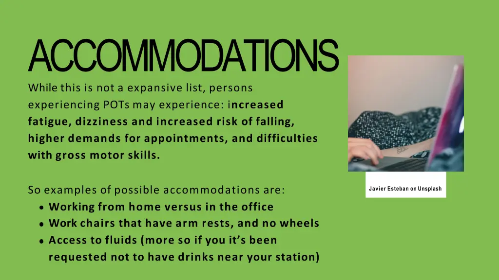 accommodations while this is not a expansive list