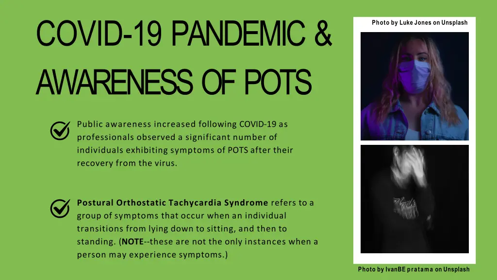 covid 19 pandemic awareness of pots