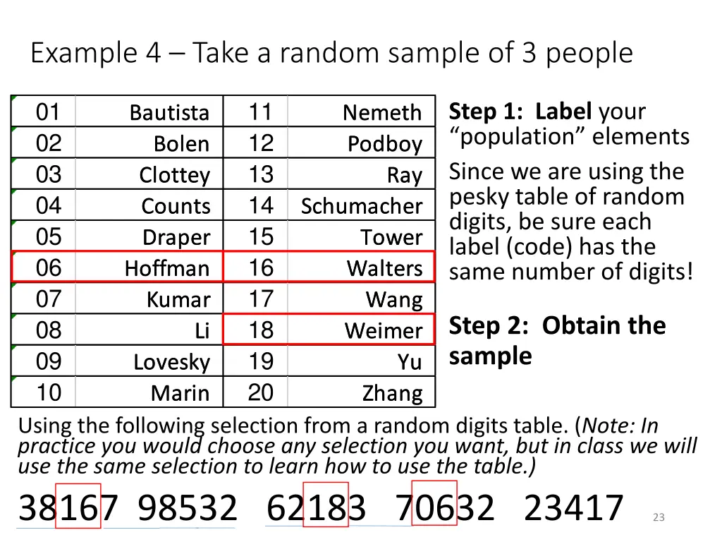 example 4 take a random sample of 3 people