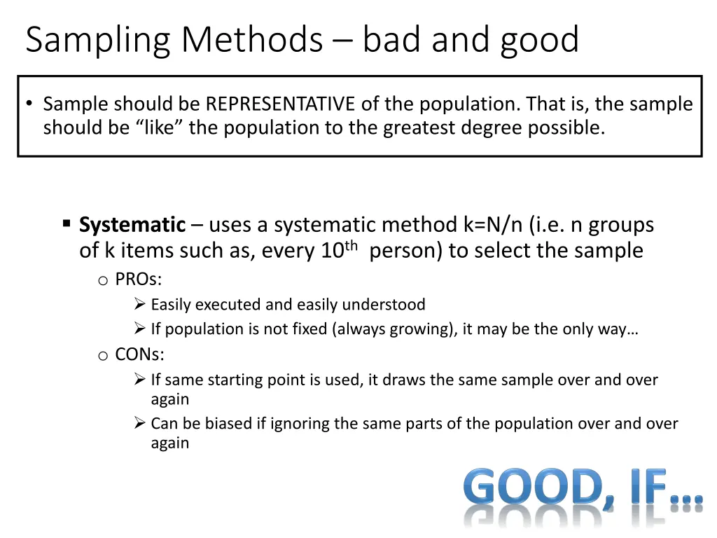 sampling methods bad and good 5