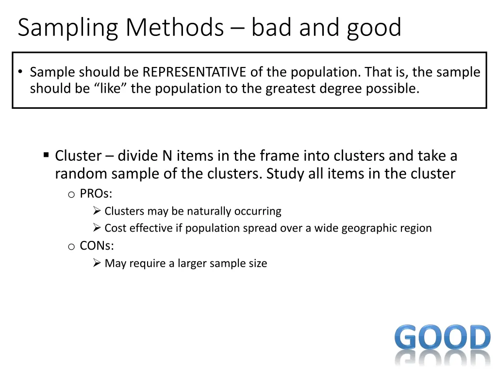 sampling methods bad and good 6