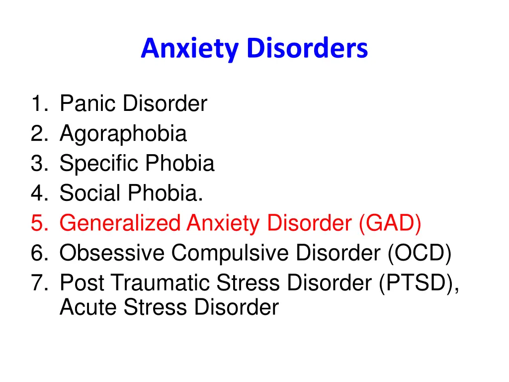 anxiety disorders 3