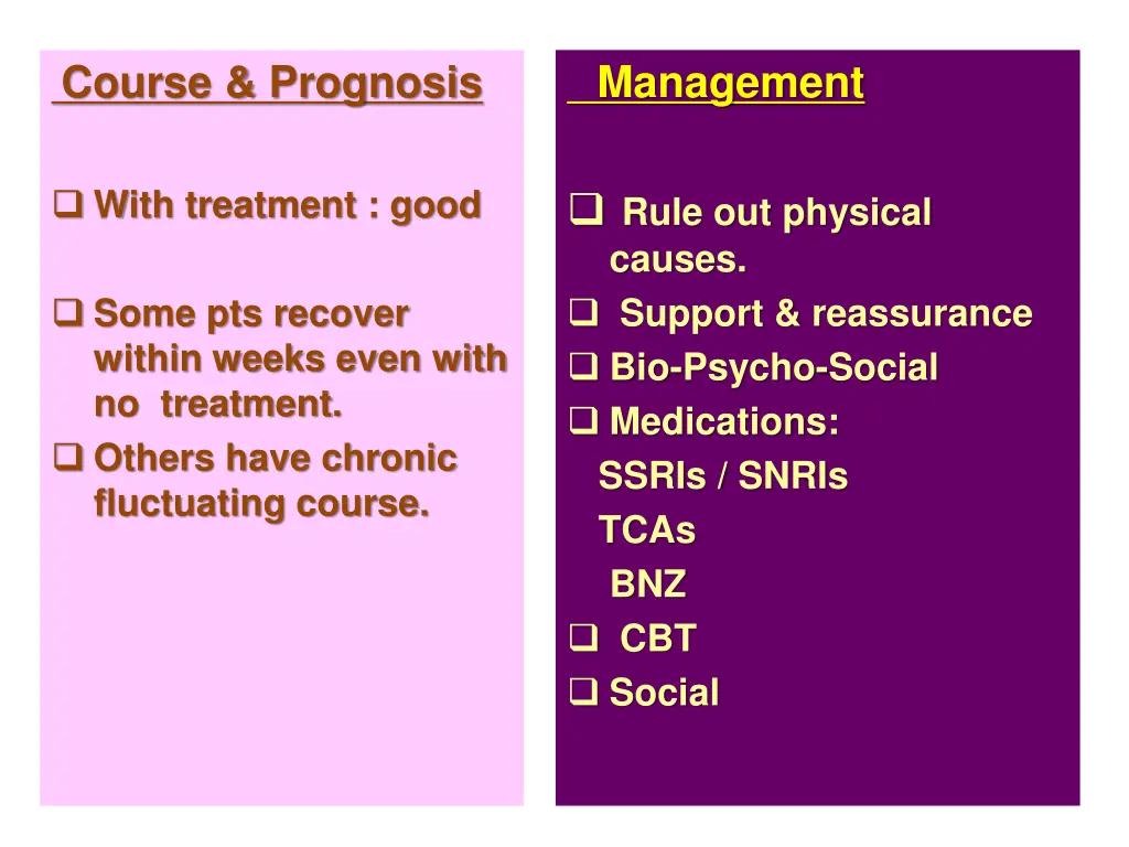 course prognosis with treatment good