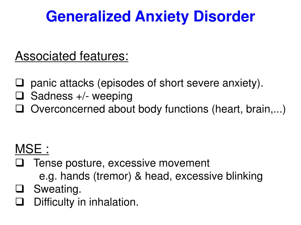 generalized anxiety disorder 1