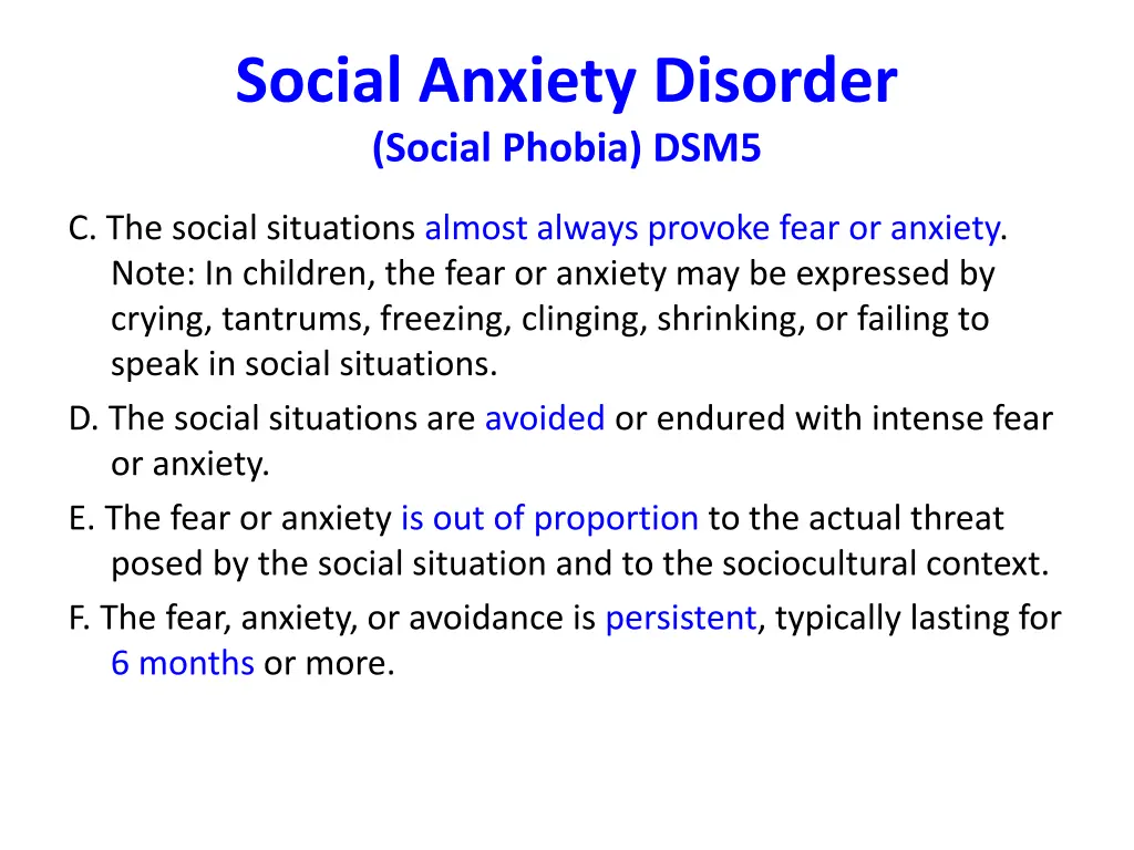 social anxiety disorder social phobia dsm5 1