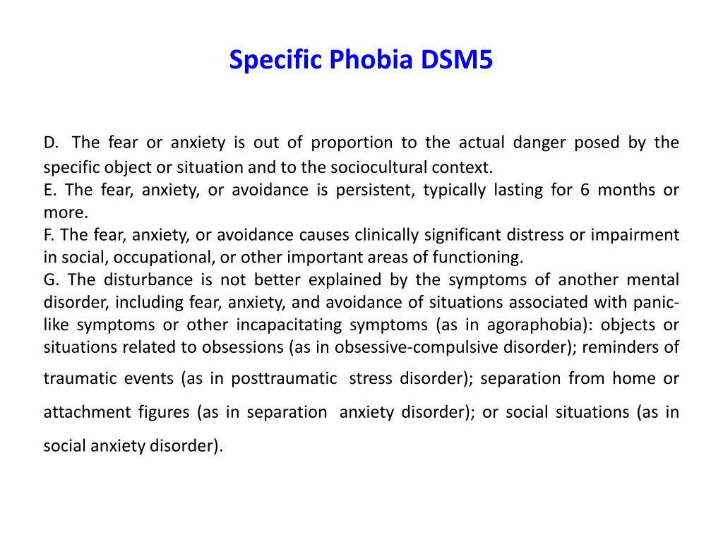 specific phobia dsm5 1