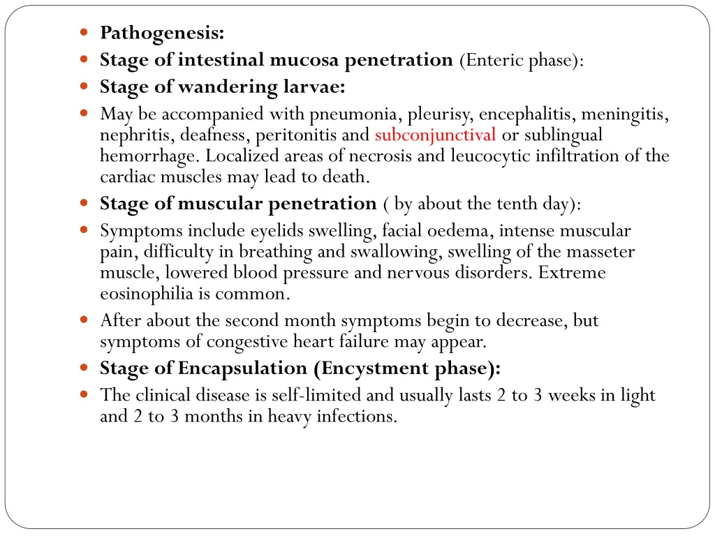 pathogenesis stage of intestinal mucosa