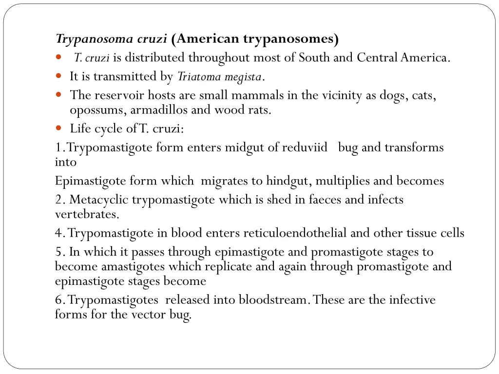 trypanosoma cruzi american trypanosomes t cruzi